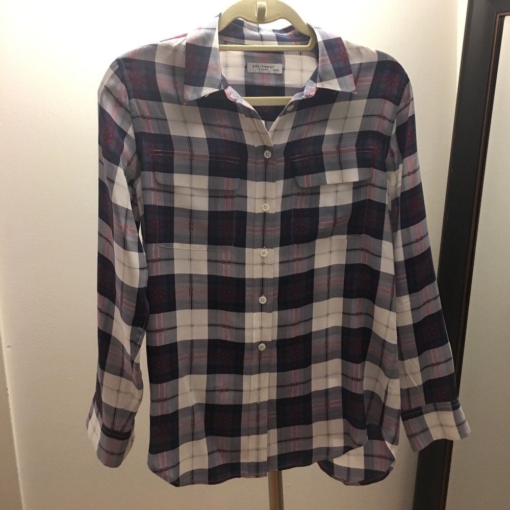 Equipment plaid button down